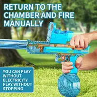 Summer Toys Desert Eagle Water Gun Full Automatic Electric Shooting Water Gun Toy Children Outdoor Beach Fight Toy Boy Girl Gift 2