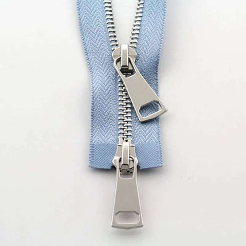 Chiusura Lampo 30/40/50/60/70/80cm 5# Doppi cursori colorati open-end