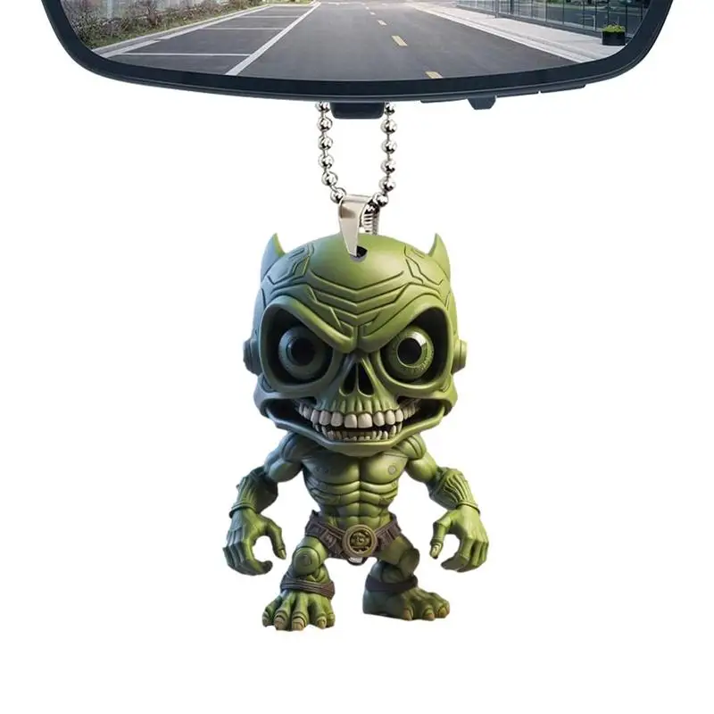 

Car Pendant Decoration 2D Acrylic Alien Car Ornament Auto Rearview Mirror Pendant Car Accessories Christmas Gifts