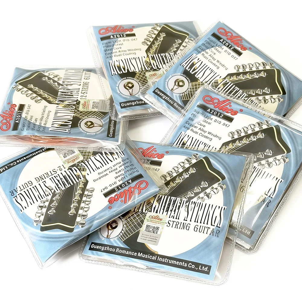 Super Light Acoustic Folk 12-String Guitar Strings with Anti-Rust Coating