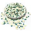 500g/Bag 10mm Mix Color Flower Smile Face Fruit Shape Polymer Clay Spacer Loose Slice Polym Clay Dollhouse Toys Phone Decor 1