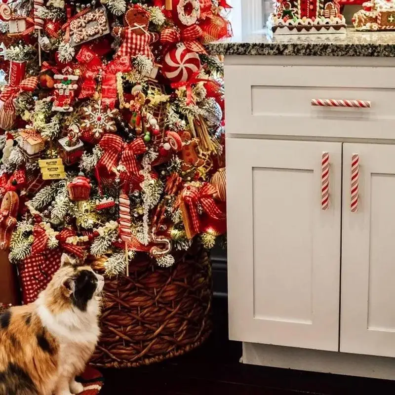 Weihnachts-Schrankgriff Abdeckungen – Festliche Deko Für Schränke, Kommoden & Mehr, Einfach Aufzusetzen