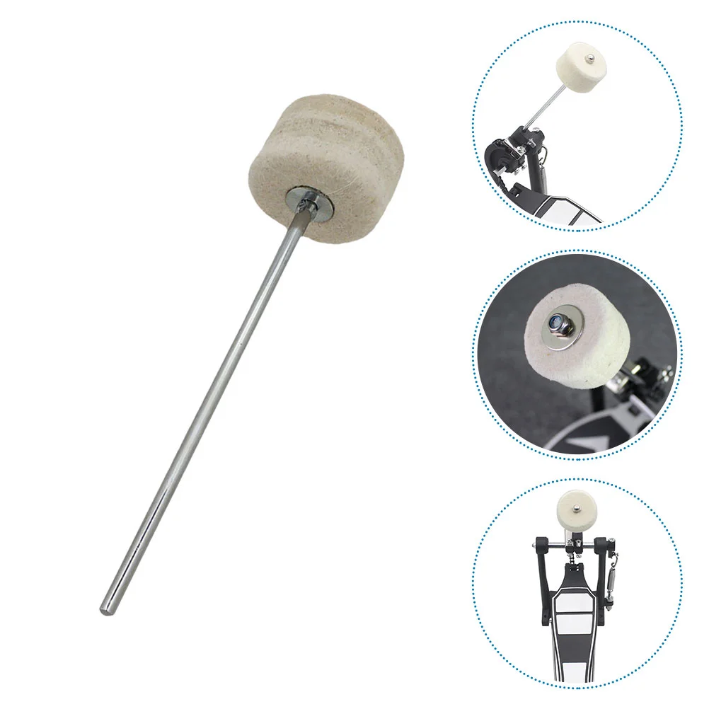 

Mallet Music Accessories Percussion Instrument Hammer Drum Beater Kick Part Pedal Replace Felt Cotton