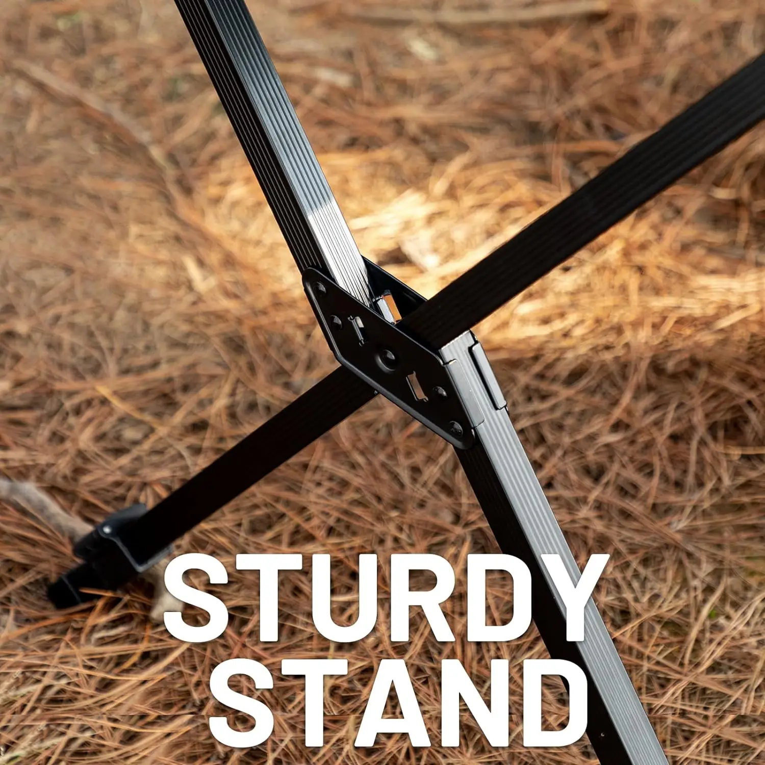 TIMBER RIDGE Folding Camping Table Adjustable Height, 46 Person