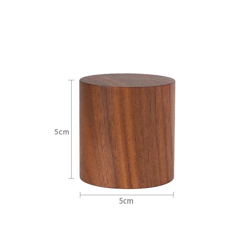 Wooden Round Block Cone Jewelry Display Stand Rings Gemstone Jewellery Holder Case Bracelet Storage Earring Shelf