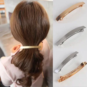 Image for 1PC Metal Long Strip Hairpins Women Hair Clips Bar 
