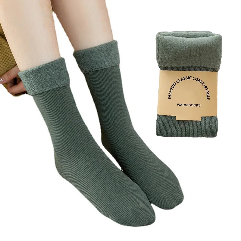 

3 Pairs Thicken Plush Winter Socks Men Women Floor Socks Warm Snow Socks Thermal