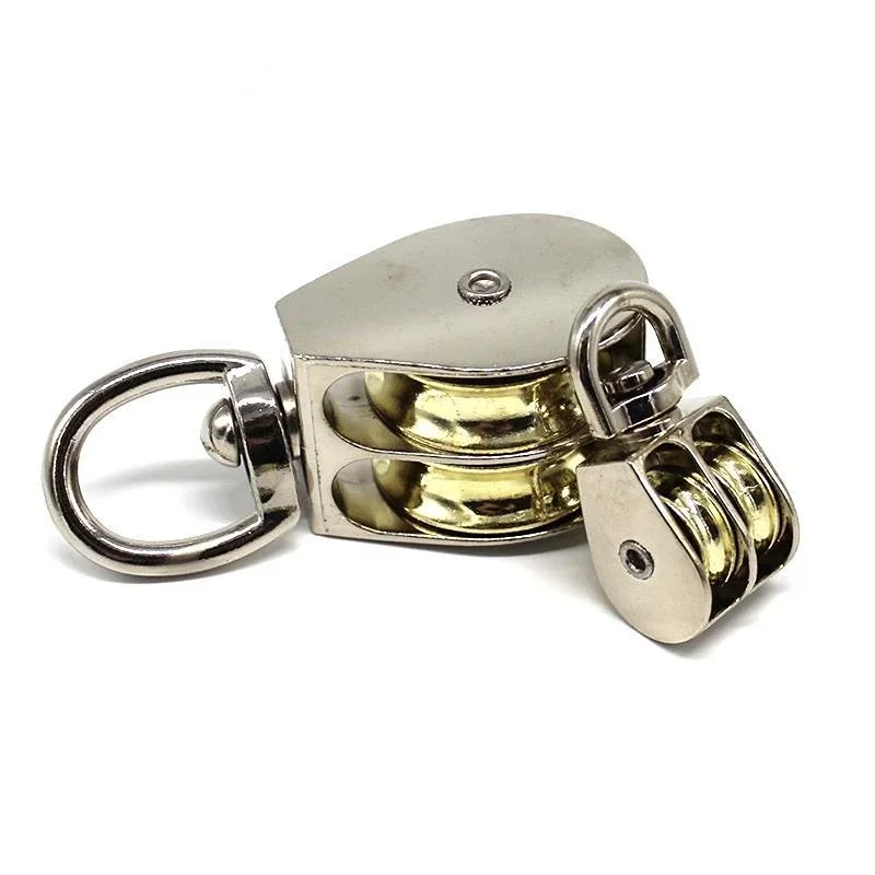 36/48/52/58/75/86mm NEW 36MM Zinc Alloy Swivel Fixed Pulley Sheave Lift Hoist Rope Hanging Single 4