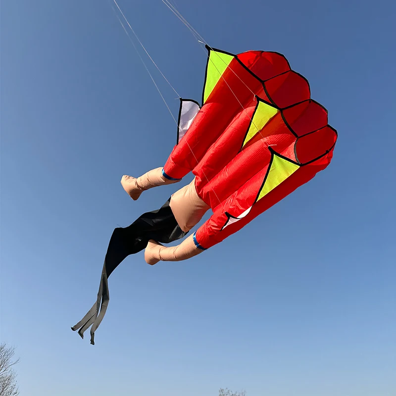 3D Inflatable Soft Kite 0.6 * 2M Fun Beach Professional Kites Easy To Fly Tear Resistant Holiday Gift with Kite String Moscas 5