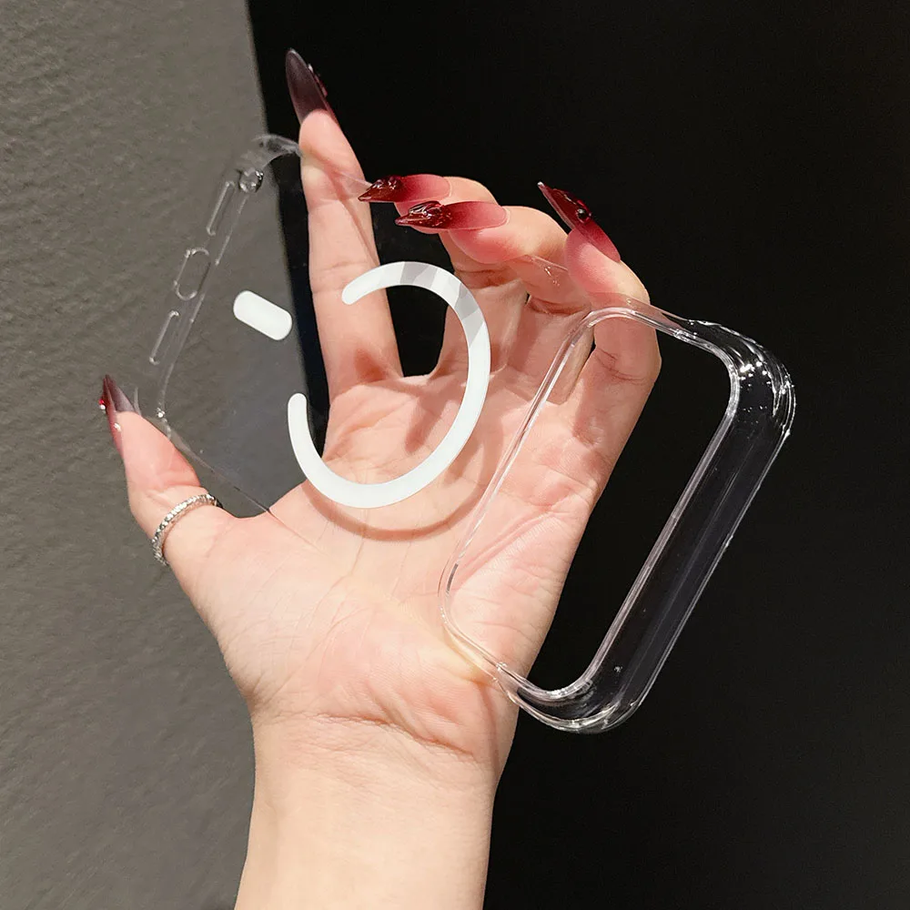 Transparent Frameless PC Case with Magnetic Hard Cover and Borderless Shell
