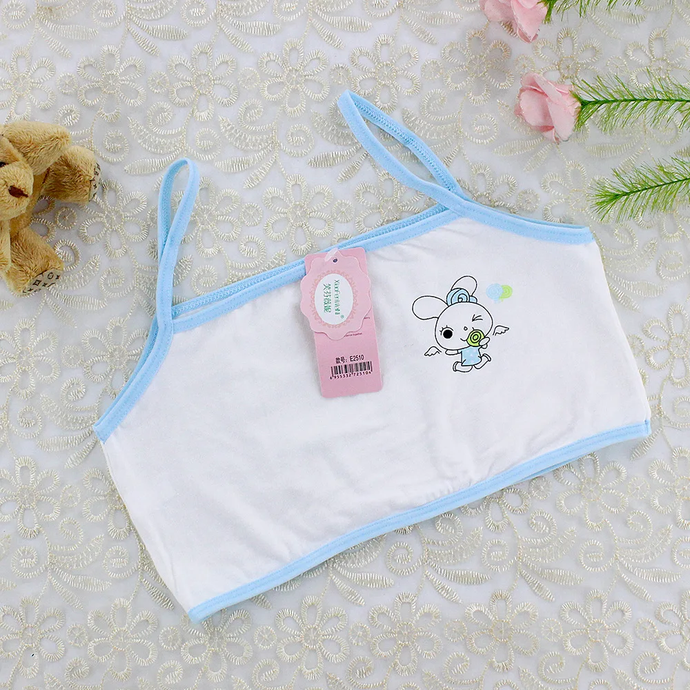 3pc/Lot Girls Teenage Underwear Children Cotton Young Training Bra Kids Teens Puberty Crop Top 7-14 Years training bra cotton bra crop top