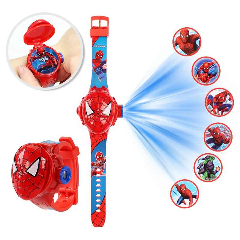 2025 nouvelle Projection 3D Spiderman enfants montres pour enfants congelés Elsa filles horloge numérique école étudiant cadeau relogio infantil