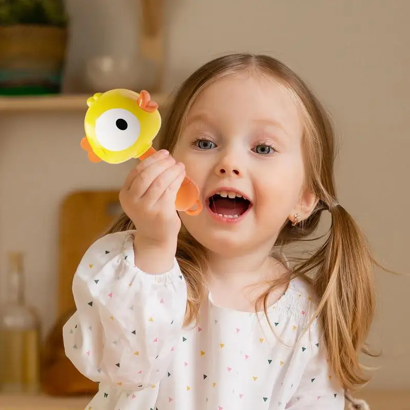 Cute Frog Duck Maracas For Music Enlightenment Creative Baby Musical Instrument Rattle Shaker Toys For Kids Birthday Baby Favors for egg shakers