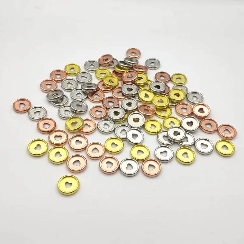Love Plastic Binding Ring Notepad Binding Buckle Plastic Disc Buckle 12Pcs For Loose-leaf Notebook Mushroom Hole Disc Button