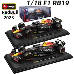 Bburago 1:18 Red Bull RB19 F1 Car Model 2023 Formula Racing Large Size Special Edition #1 Max Verstappen Alloy Diecast Toy