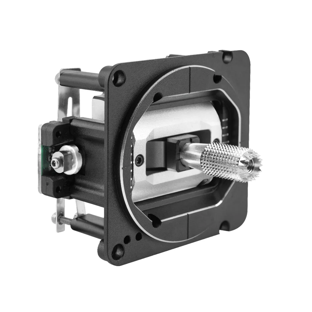 Stabilisateur Haute Précision AG02 installé sur un drone FPV, vue de côté.