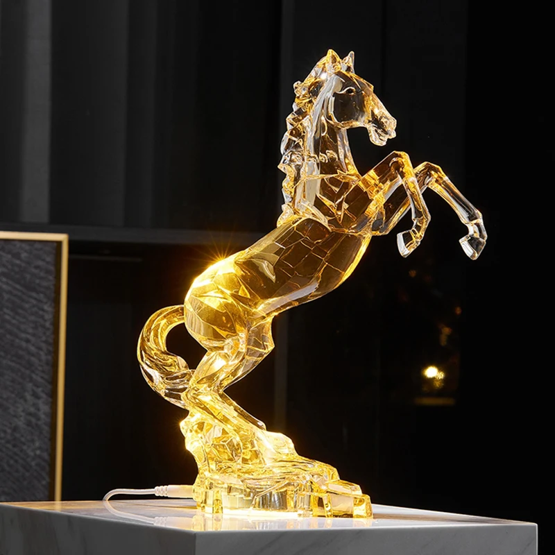 MagiDeal Écologique Figurine Statue Cheval En Résine, Sculpture Cheval Animaux Décor, Convient Pour Studio De Yoga, Mariage, Anniversaire, Blanc