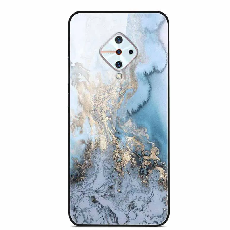 Premium Tempered Glass Back Case with Soft Bumper