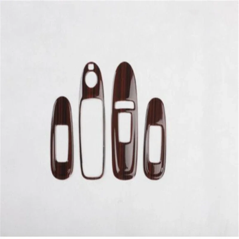 

For 2014-2019 Infiniti Q50/Q50L interior modification electric window frame low and high with mahogany carbon fiber texture