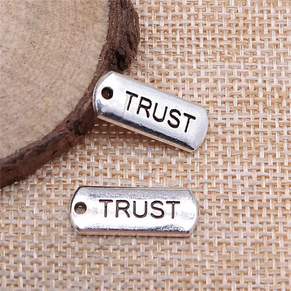 

Car Pendant Trust Charms Vintage Jewelry 21x8mm 10pcs