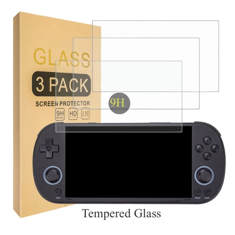 Screen Protector Film for Trimui Smart Pro Consoles Scratch Resistance Tempering Glass Film Smooth Touches Experience