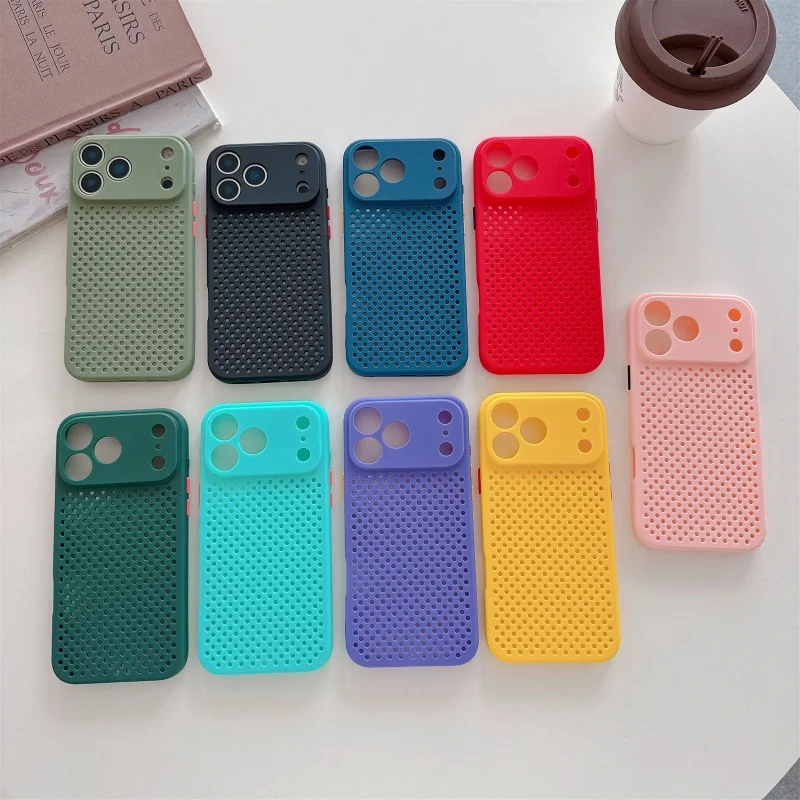 Cooling Breathable Soft Silicone Phone Case with Heat Dissipation