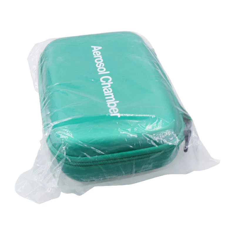 Canack-Cámara de Aerosol de grado médico para niños y adultos, dispositivo  de silicona con bolsa verde, espaciador de asma, inhalador - AliExpress