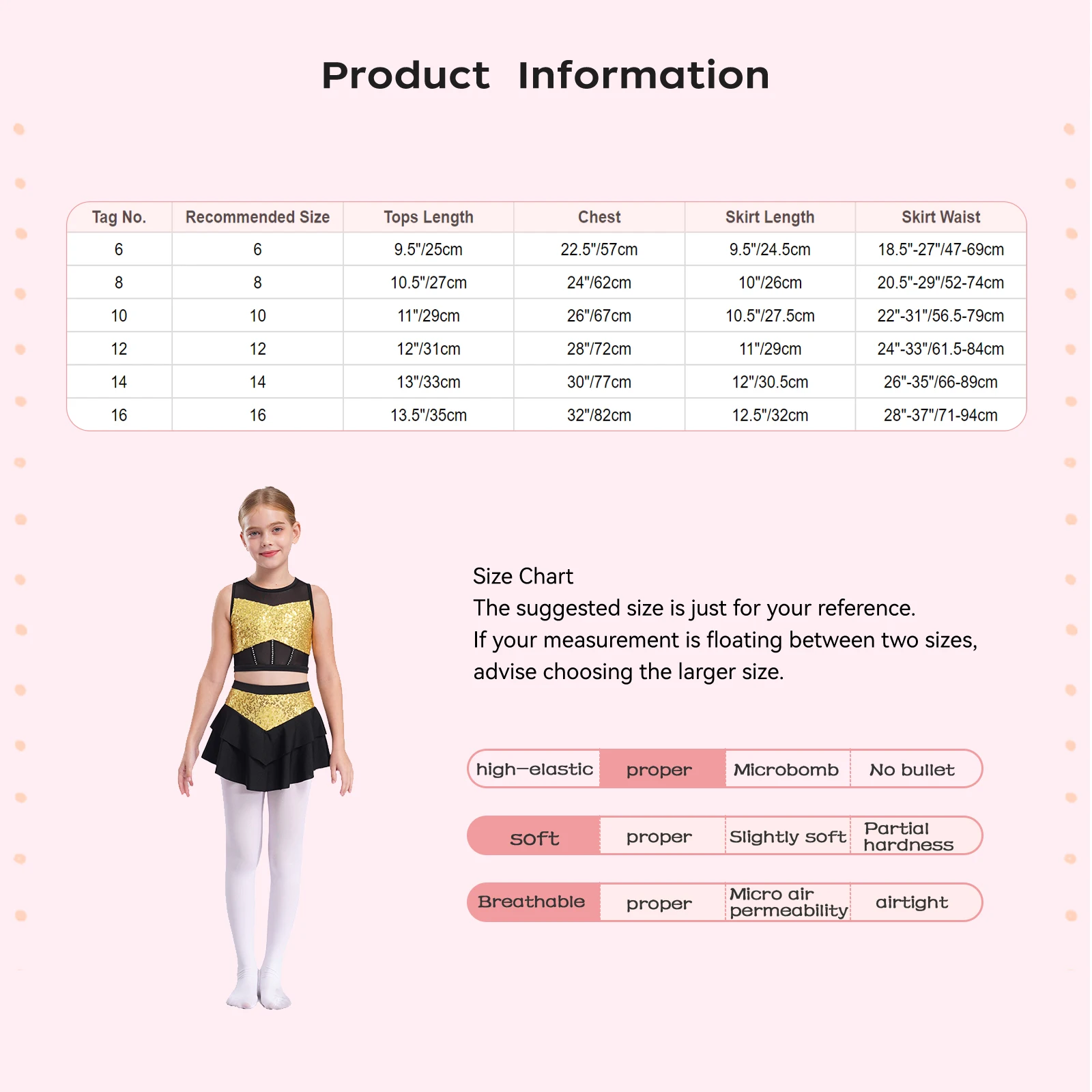 Kids Girls Cheerleading Uniform Cheerleader Ballet Jazz Dance Performance Costume Shiny Sequins Crop Top with Tiered Skirt for