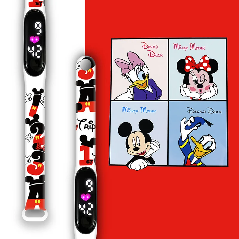 Disney Mickey Children Watches Girls Minnie Silicone Sport Wristband Bracelet Luxury Women Watch montre femme relogio feminino