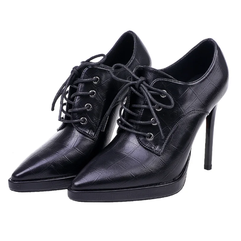 2022 New Design High Heels Pointed Toe Thin Heel Waterproof Platform High grade Shoes Night Club Super Popular Slim Ankle Boots 6