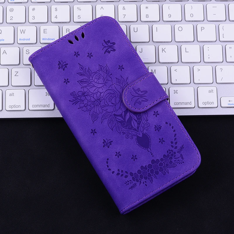 Elegant Painted Flip Leather Magnetic Phone Case - Premium Protective Cover for Samsung Galaxy Series