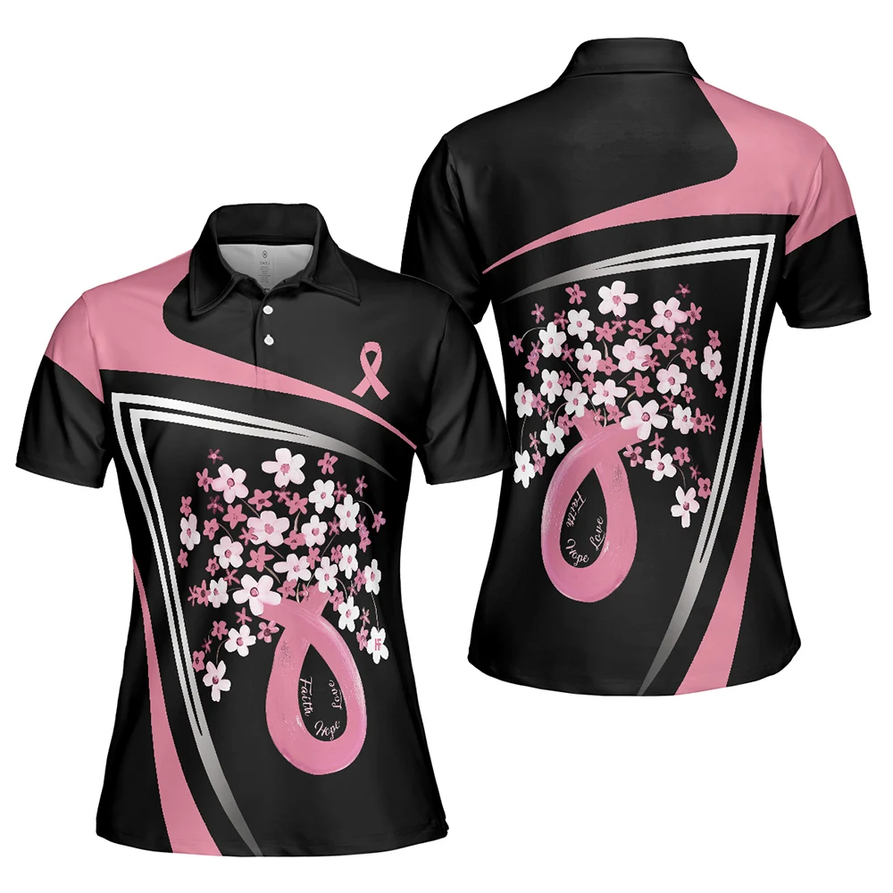 Summer Women's Golf Shirt Quick Drying Breathable Polo T-shirt Outdoor Sports Apparel
