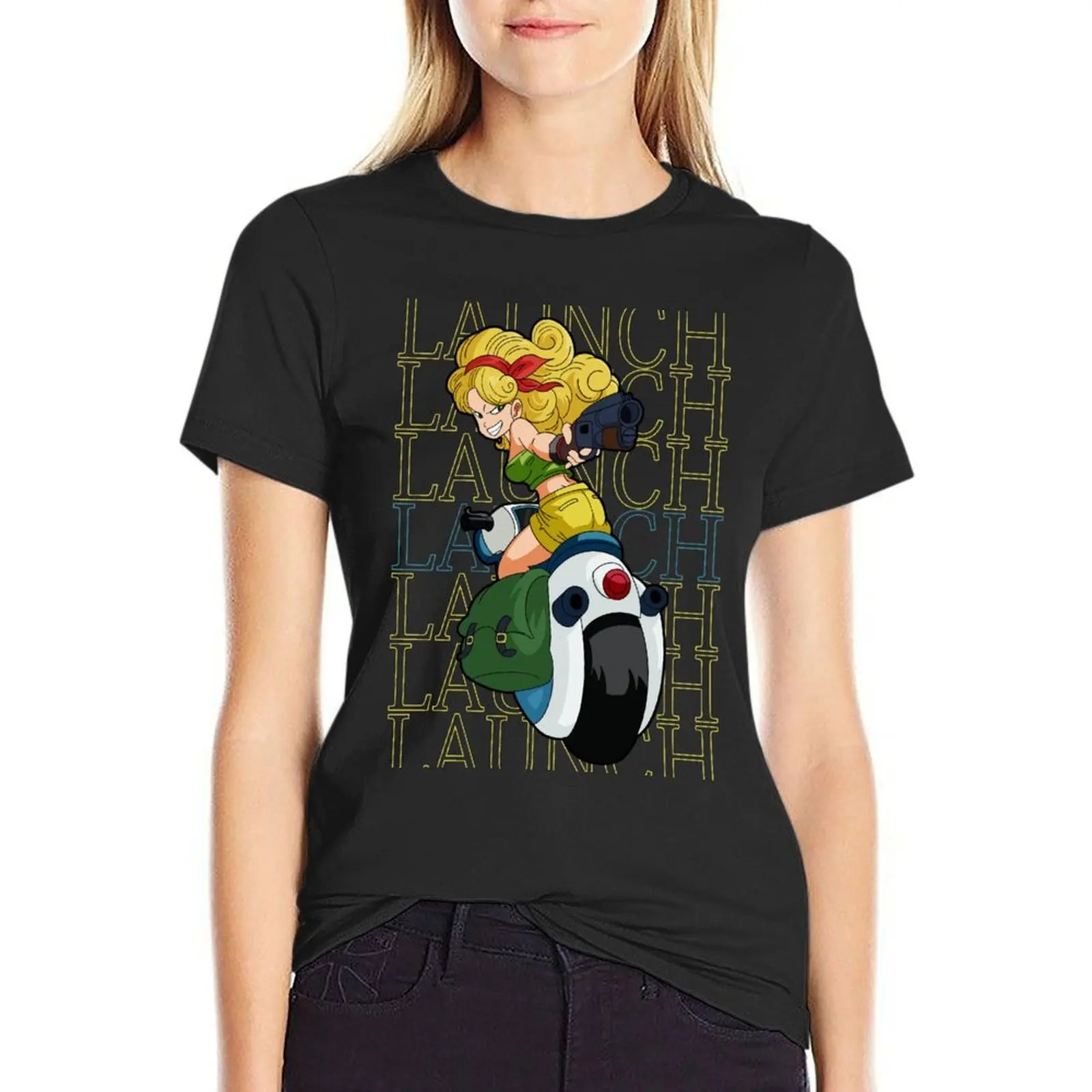 Launch T-Shirt quick drying blacks plain t shirts for Women