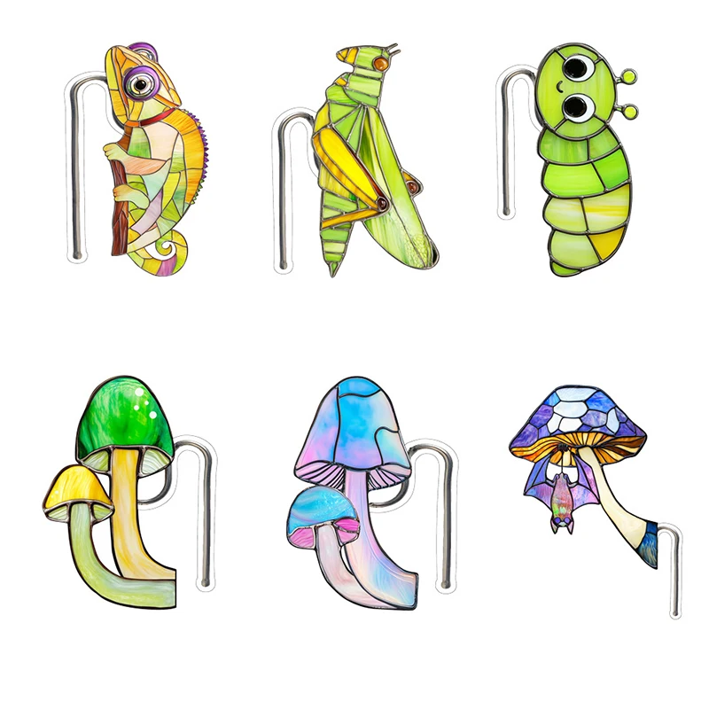 Flower Decorative Garden Stakes Acrylic Potted Plant Decorations Animal Flowerpot Stakes Planter Edge Hugger