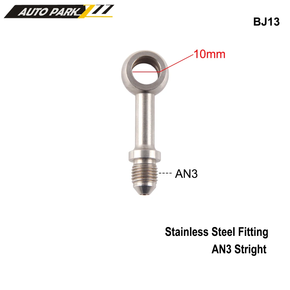 Brake Oil Connector Racing Brake Hose Lines AN3 Motorcycle Motor Bike Hydraulic Brake Oil Hose Line Fitting stainless Steel 10mm hole