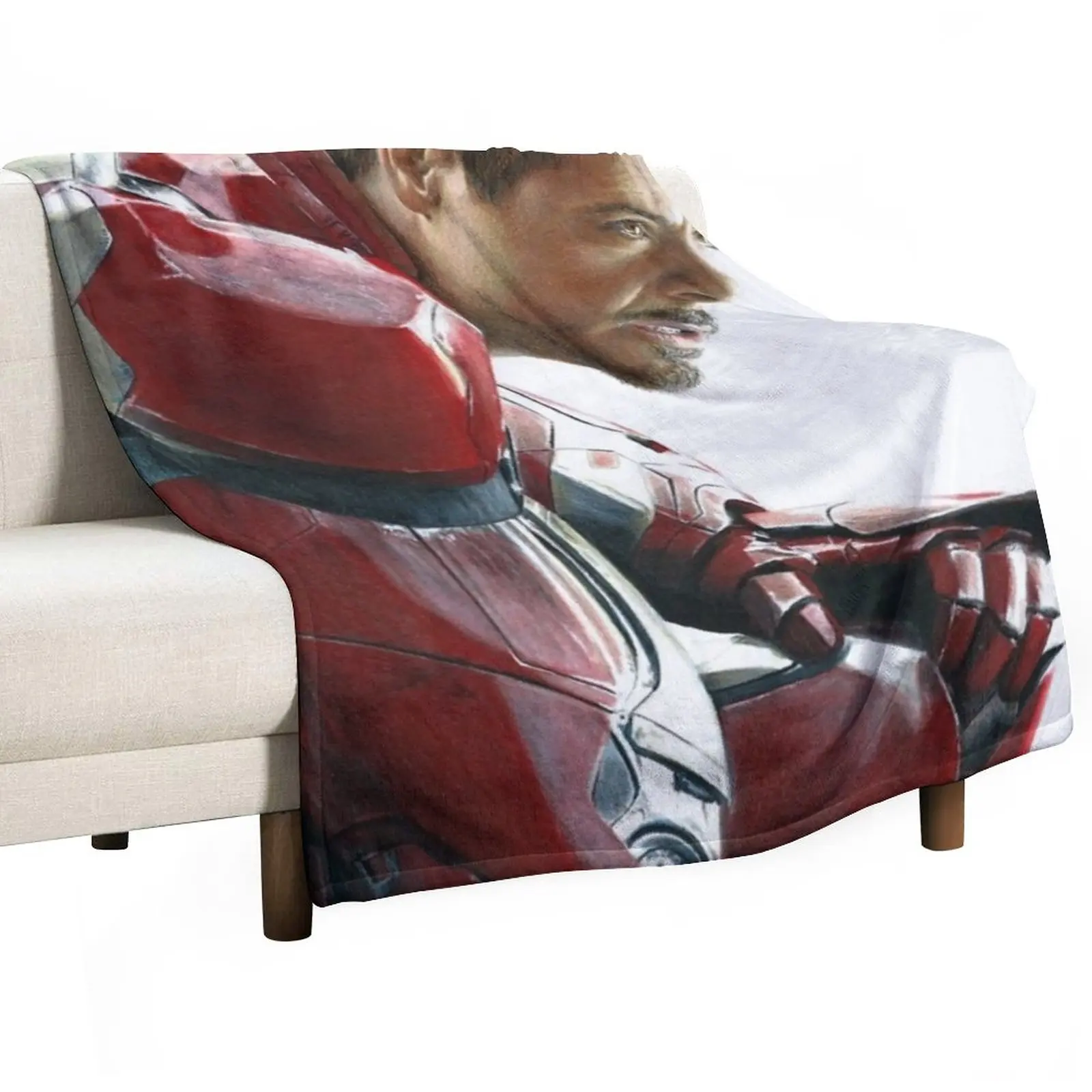 

Robert Downey Jr. Throw Blanket Picnic Blanket Comforter Blanket