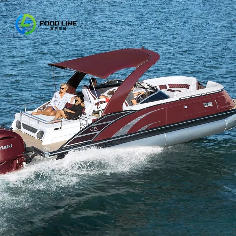 Bateau RC Customisé FL - 2 pièces lot - Blanc/Rouge/Brun