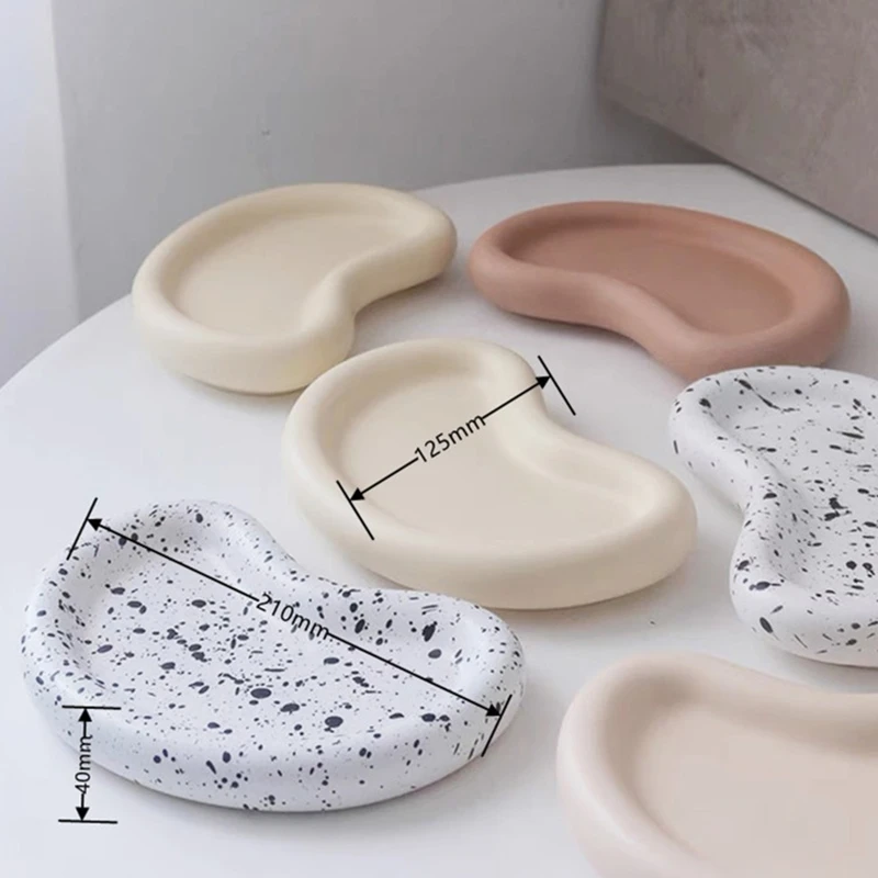 Tea Table Molds Silicone Pea Tray Molds Epoxy Resin Casting Molds Jewelry Storage Decoration Mould for DIY Craft