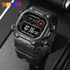 SKMEI 2126 Digital Countdown Sport Watch for Men Waterproof Stopwatch Mens Wristwatch Alarm LED Display Clock Montre Homme 1251 2