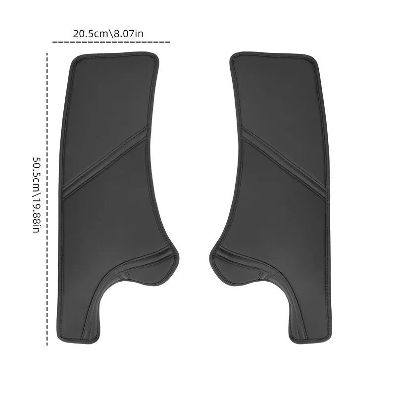 Auto-Türschwellenschutz-Set für Tesla Model Y, Mikrofaser-Leder, kratzfest, Kick-Pad, Schwellenschutz, Schutzstreifen für den Innenraum – Detail 3
