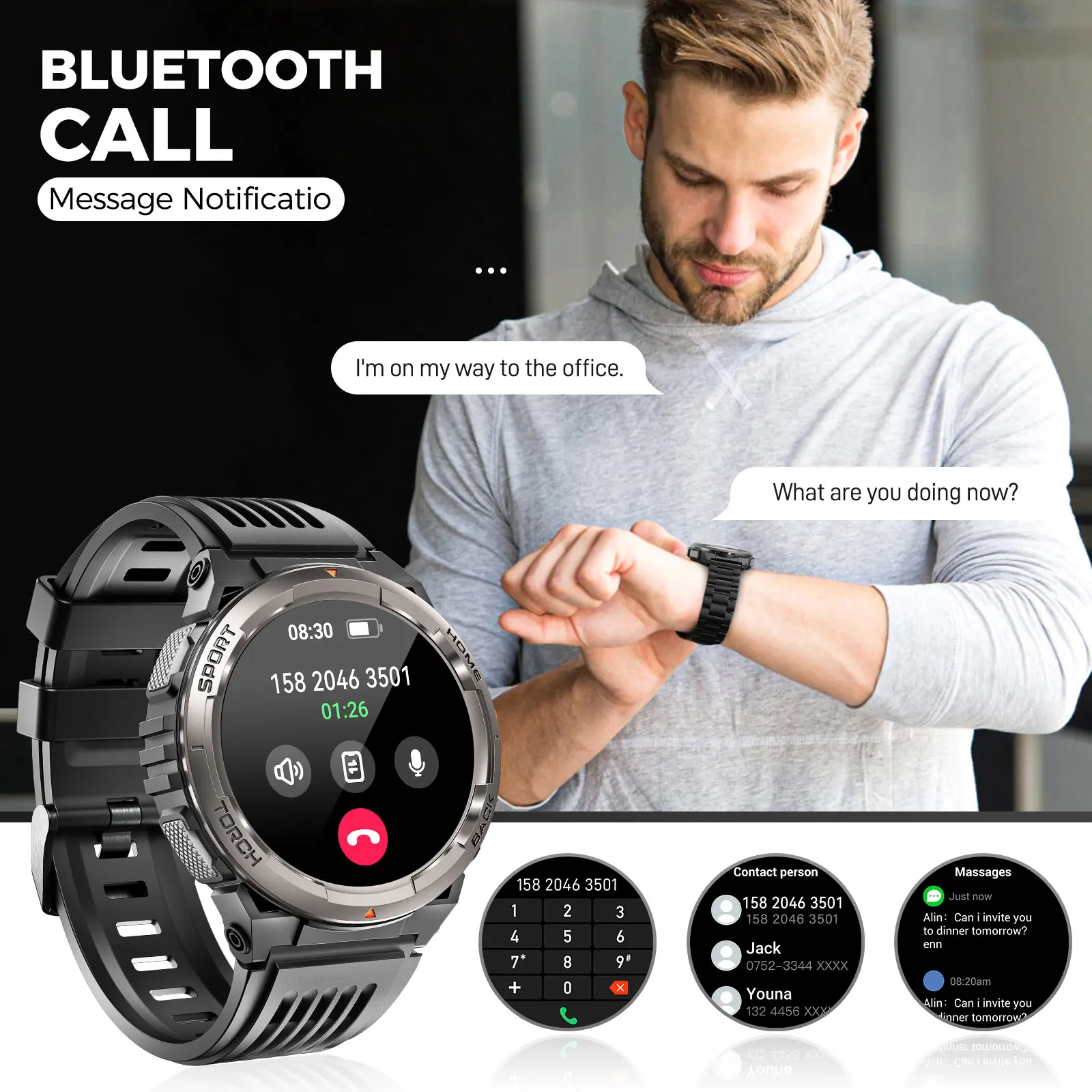 EIGIIS KE5 Smart Watch Waterproof Multi Sport Tracker