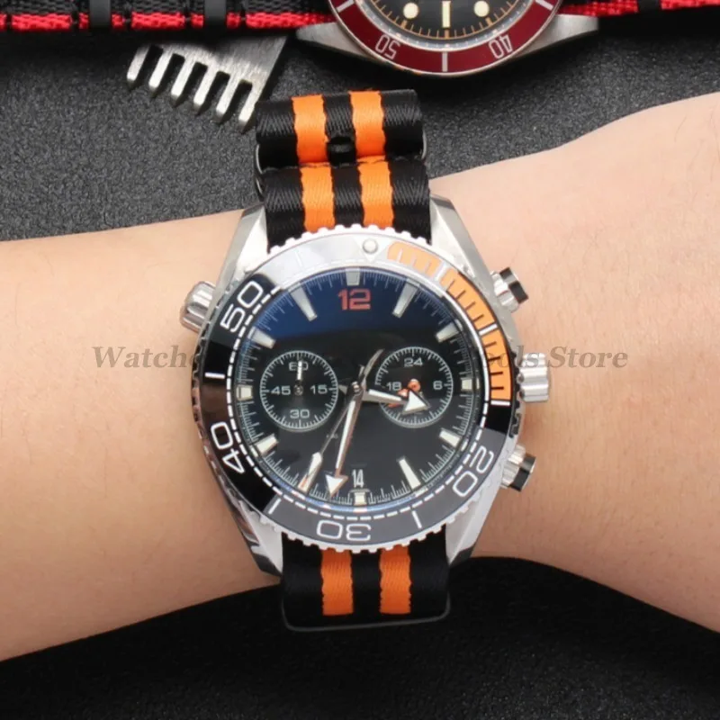 Premium Nylon Watch Strap with Black Ring Buckle - Universal Sports Band