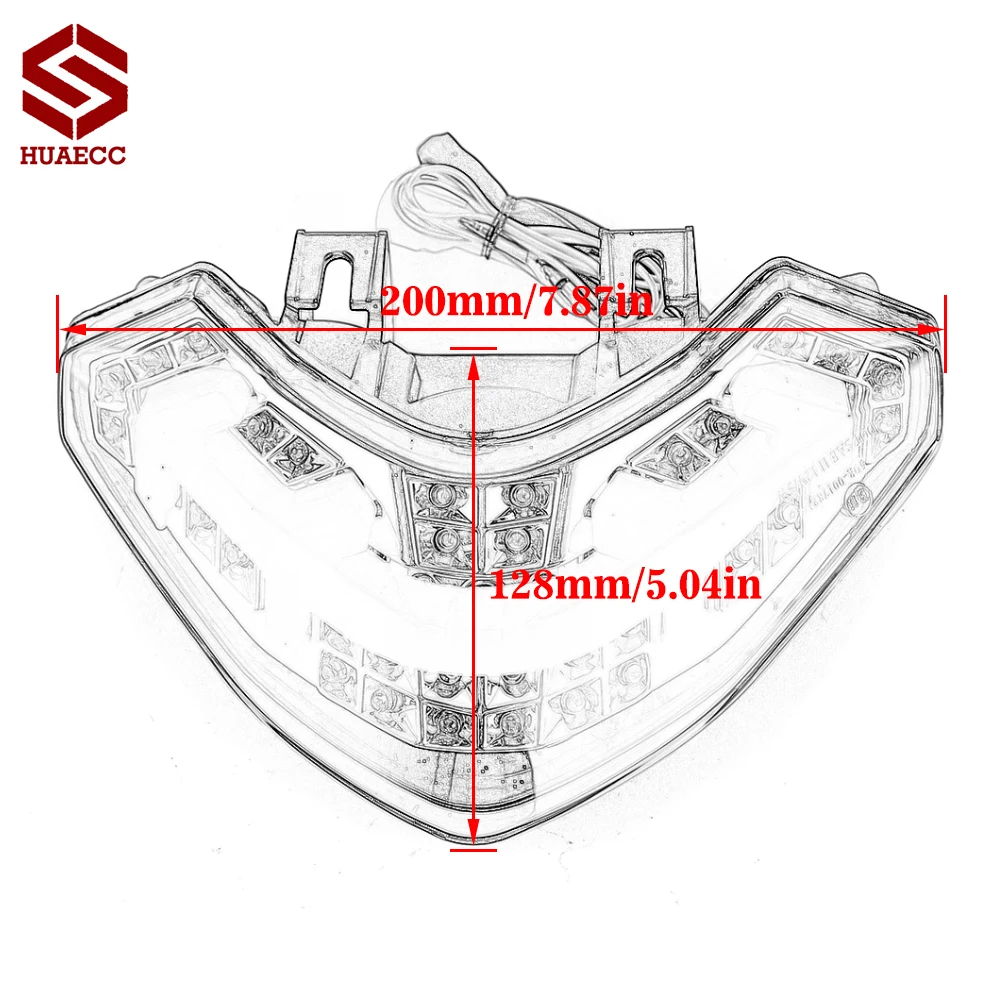 Per DUCATI Multistrada 1200 1200S 2010-2015 Fanale posteriore Freno Indicatori di direzione Luce LED integrata - Image 5