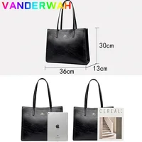 Sac à main Vintage en cuir Pu, fourre-tout de grande capacité, sacs à bandoulière à la mode, sacs à poignée supérieure de bonne qualité, sacs à main décontractés Design lettre 5