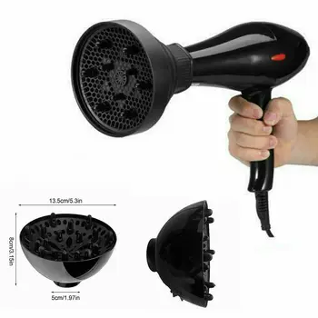 Asciugacapelli dal design ergonomico, strumento per parrucchieri, strumento universale per capelli, diffusore professionale per capelli ricci, adatto a tutti i tipi di capelli