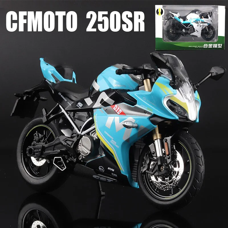 1/18 cfmoto 250sr liga de corrida motocicleta modelo fingertip