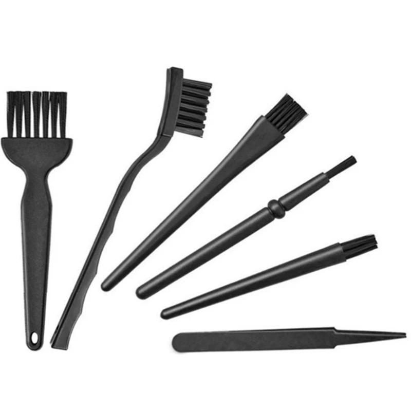 6pcs/set Anti-static Brush Set Cleaning Brush Tool Kit for Mobile Phone Tablets B2RC