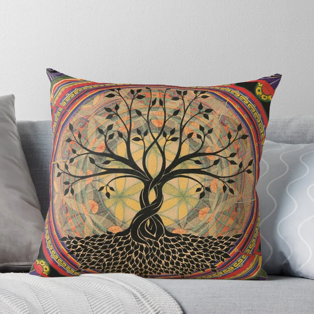 

Life:Tree Throw Pillow Cushions Home Decor Sofa Cushions Cover Christmas Covers