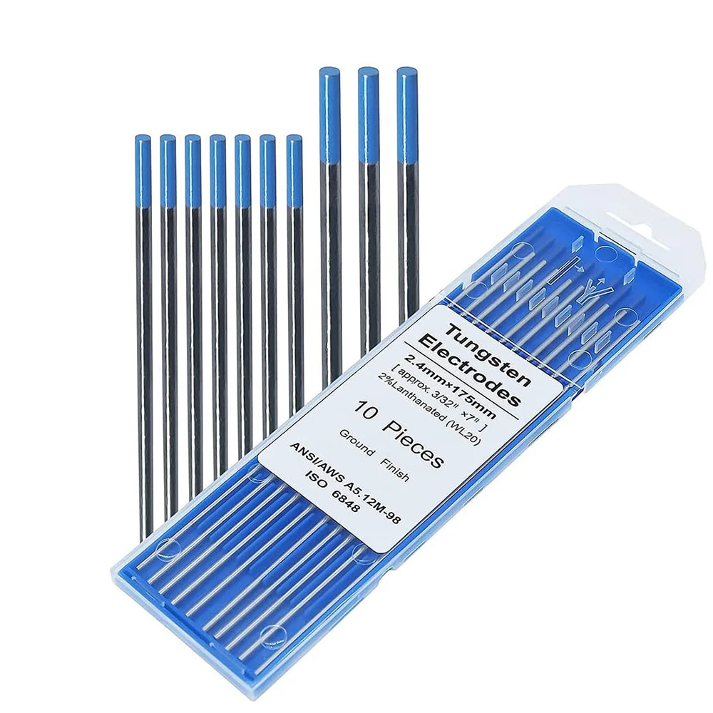 Replacement Lanthanated WL15 Gold TIG Welding Tungsten Electrode .040"x6" 10Pcs 