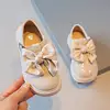 Autumn New Girls Bow Knot Leather Fashion Princess College Style Soft Bottom Sweet Party Shoes 6